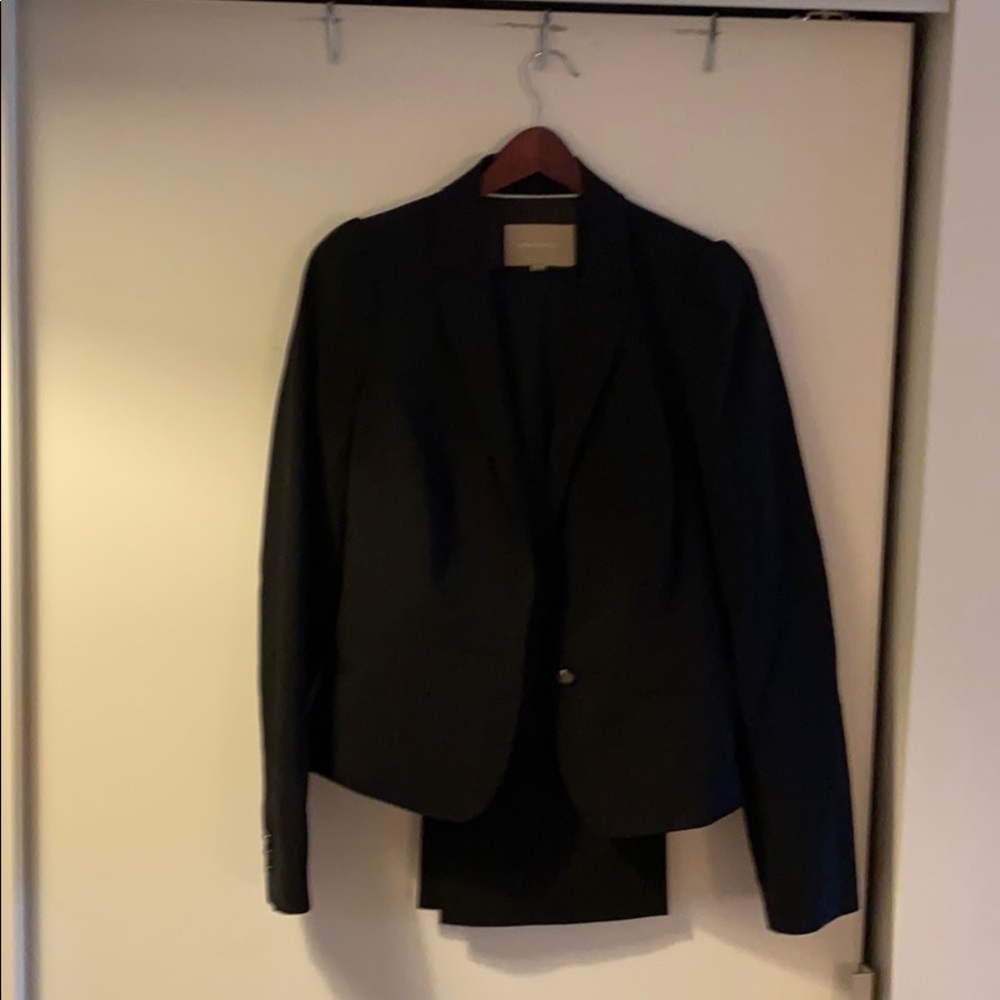 Black Banana Republic Blazer with striped lining.